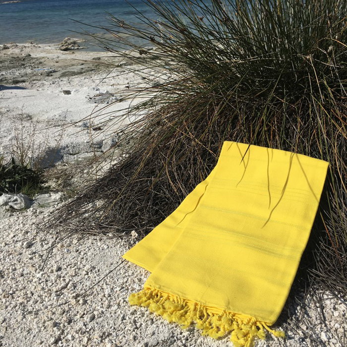 Mijölnir Sultan - Toalla de playa Fouta Amarillo Mijölnir Sultan - Toalla de playa Fouta Amarillo